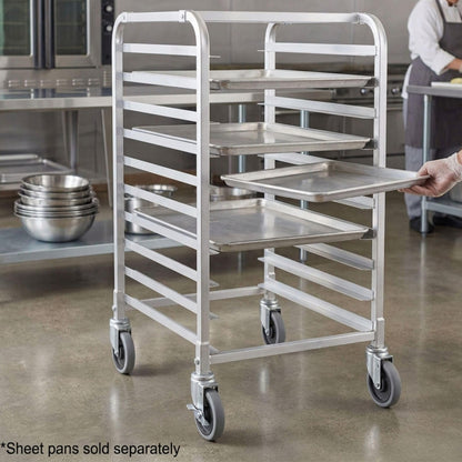 TrueCraftware- 10 Tier Aluminum Sheet Pan/Bun Pan Rack 20 1/4" X 26" X 38 1/2"- Full or Half Size Sheet Pan Rack with Locking Wheels Bakery Rack for Kitchen Baking Equipment Restaurant Pizzeria
