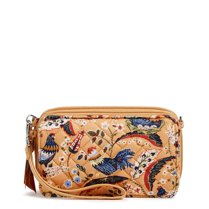 Vera Bradley Cotton All in One Crossbody Purse with RFID Protection