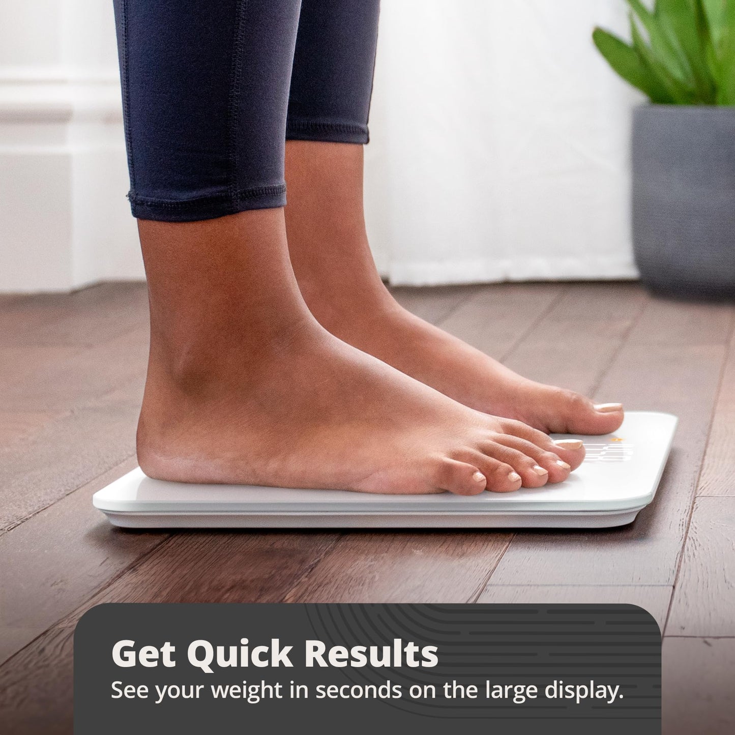 Greater Goods AccuCheck Digital Scale for Body Weight - Accurate Digital Bathroom Scale with High-Precision Sensors, Large Easy-to-Read Backlit Display, 400 lb Capacity, Auto Step-On (White)