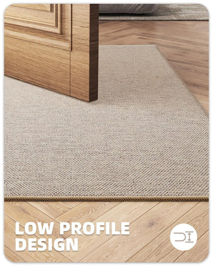 Color&Geometry Kitchen Rugs and Mats Non Slip Washable, Absorbent,Woven Kitchen Runner Rug Easy to Clean Kitchen Floor Mats for in Front of Sink, Laundry Room, Hallway,24"x83", Beige