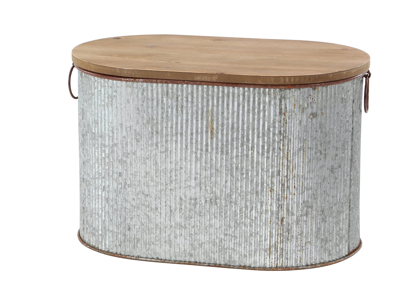 Deco 79 70576 Storage Box, Brown/Gray
