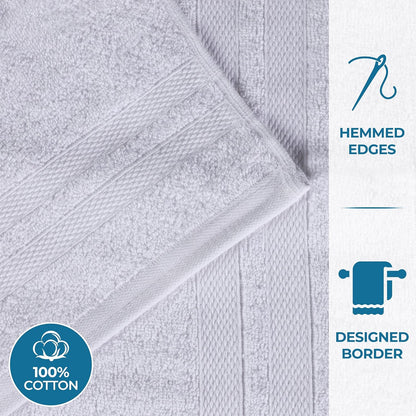 2-Piece Set, Superior Ultra-Soft Cotton Bath Sheet Perfect for Bathroom Decor, Shower, Spa, Gym, Guest Room, Home