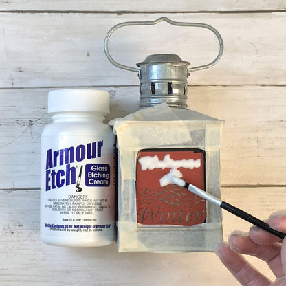 Armour Etch Glass Etching Cream - Create Stunning Designs on Glass Surfaces - Etching Cream for Glass by Armour Products - 2.8 oz Net Weight