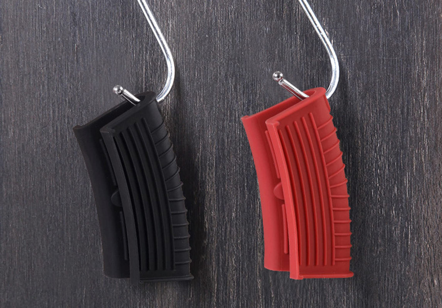 4 Pieces Silicone Hot Tool Holder Heat Resistant Potholder Cookware Handle Non Slip Rubber Pot Holders Handles Grip Covers for Cast Iron Skillet Silicone Cooking Kitchen Suits