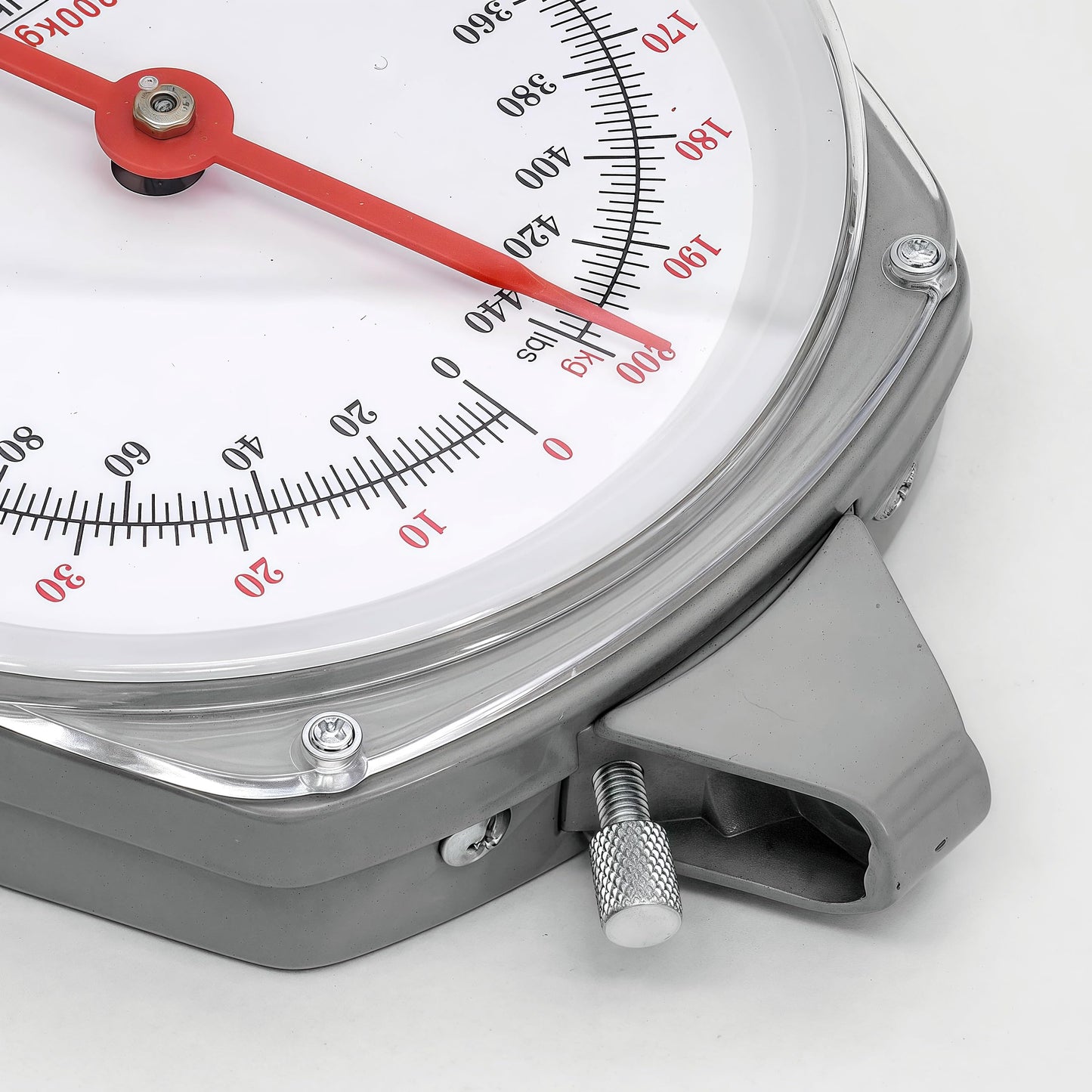 Eyes.sys 440lb/200kg. Big Game Scale，Large Capacity Hanging Spring Dial Weight Scale with 2 S-Hooks for Kitchen Fishing (Easy to Read Dial)