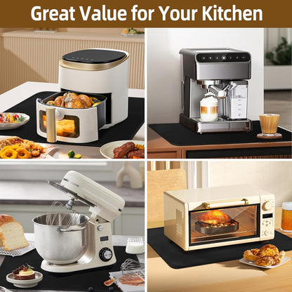 Heat Resistant Hot Pads for Kitchen, 16 x 24 Inches Silicone Mats for Countertop, Protector Under Air Fryer, Toaster