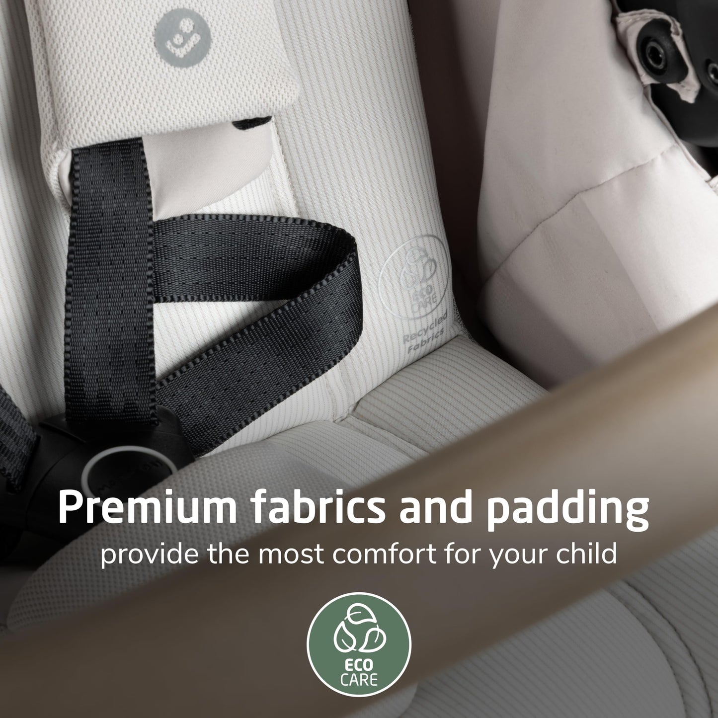 Maxi-Cosi Zelia Pro 5-in-1 Travel System with Mico Pro Infant Car Seat, Baby Stroller Combo, Reversible Seat, Large Wheels, Adjustable Handle, Newborn to Toddler, Lightweight, Classic Oat