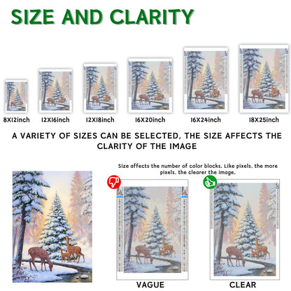 Caievy Diamond Painting Kits Elegant Flowers - Crystal Cross Stitch Kits for Adults Wall Home Decor - 40x60CM