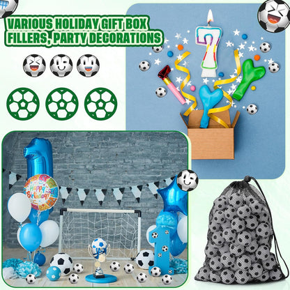 144 1.18 Inch Sotiff Pcs Mini Soccer Balls Bulk Sports Foam Stress Balls Relaxation Gadgets Fidget White Black Sports
