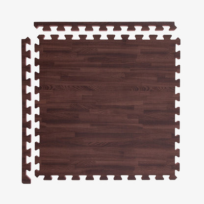IncStores Premium Soft Wood Print Foam Flooring Tiles | Interlocking Foam Tiles for Home, Gym, Training and Yoga | 5/8" - Cherry, 144 Square Feet