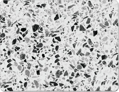 Cut N' Funnel Terrazzo Designer Flexible Plastic Cutting Board Mat, 15" x 11.5", Made in the USA, Easy to Clean
