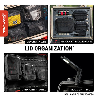 Pelican 1510 Case with Padded Dividers (Black)