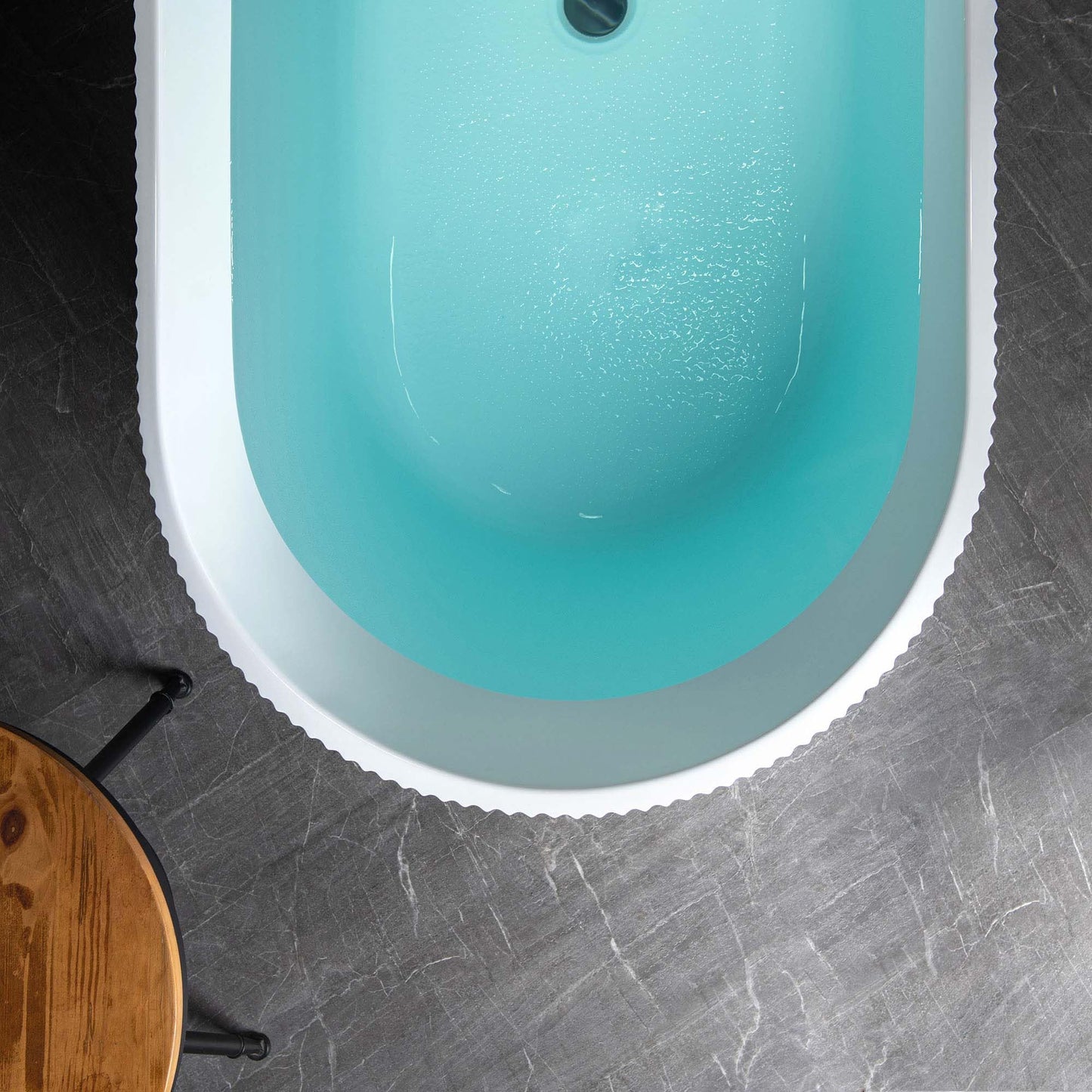 WOODBRIDGE 67" L x 31-1/2" W Freestanding Contemporary Soaking Bathtub with Matte Black Pop-Up Drain Drain and Overflow Option, White, BTA1526/B0026+MB-Drain &O