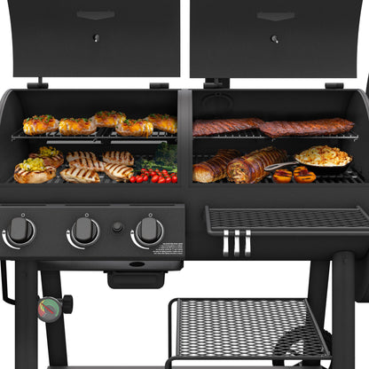 Oklahoma Joe's Canyon Combo DLX Charcoal and Propane Gas Smoker & Grill - 24203005