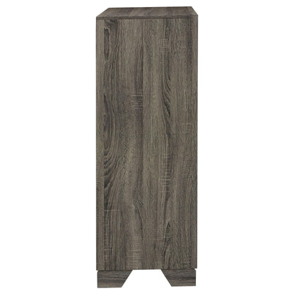 Coaster Home Furnishings - Wright - Wood - 4-Drawer Chest with Bar Handles, Mitered Trim and Laminate Surfaces - Transitional - Bedroom - Brown Oak - 223345
