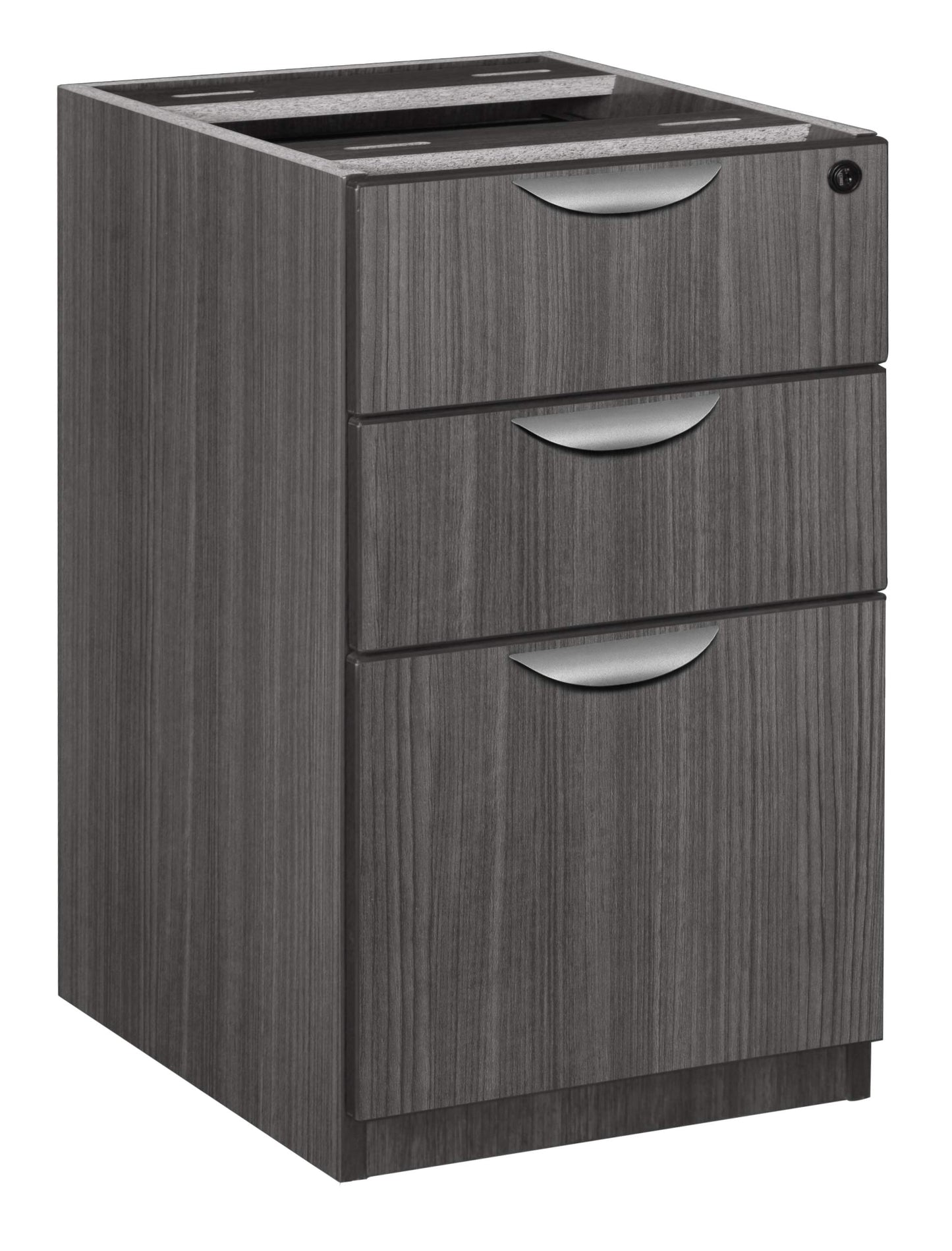 Regency Legacy Desk Pedestal Cabinet with Two File one Box Drawer, Ash Grey