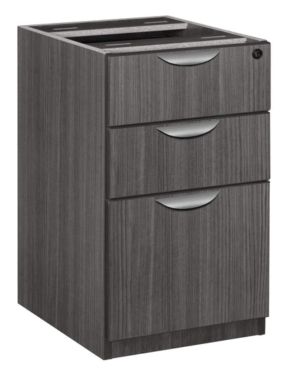 Regency Legacy Desk Pedestal Cabinet with Two File one Box Drawer, Ash Grey