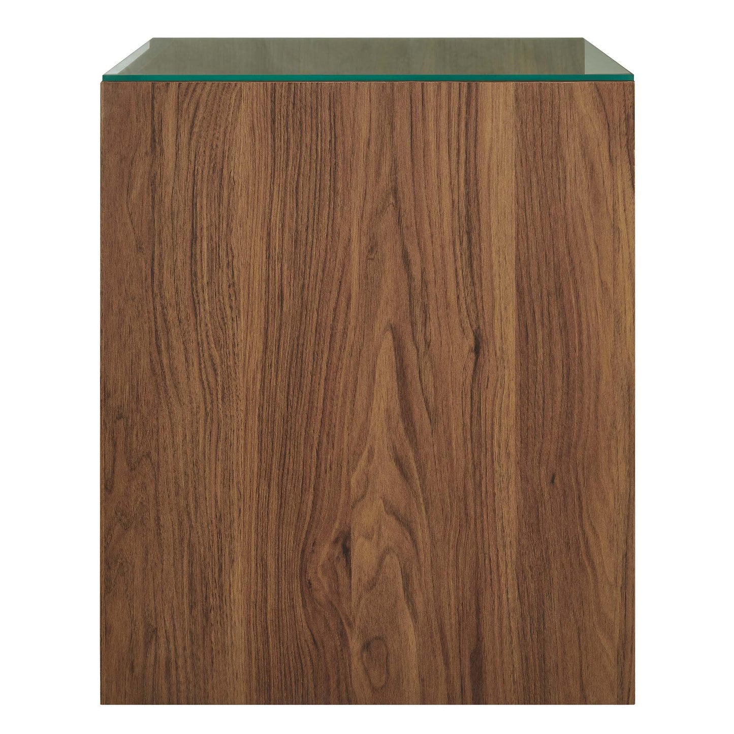Modway Render 62 Inch Mid-Century Modern Floating Bathroom Vanity with Double Sink in Walnut White – Wall-Mount Vanity with Storage Cabinet and Dual Ceramic Sinks
