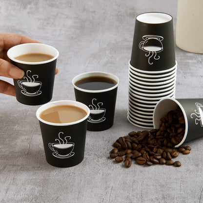 TV TOPVALUE 600 Pack 4 oz Paper Cups, Small Disposable Coffee Cups, Paper Espresso Cups, Hot/Cold Drinking Cups for Party, Picnic, Travel and Events