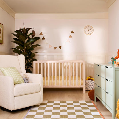 Carter’s by Davinci Colby 4-in-1 Convertible Crib - GREENGUARD Gold Certified Convertible Baby Crib to Toddler Bed, Daybed, Full-Size Bed - Wooden Baby Bed w/Four Adjustable Heights - Washed Natural