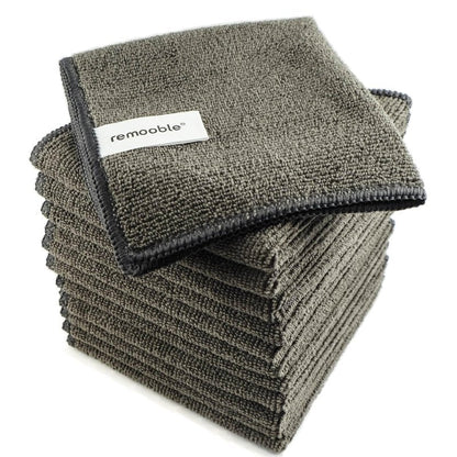 Remooble Microfiber Cleaning Cloth, Streak Free Whiteboard Cleaning Rags, Dry Erase Microfiber Towels, Pack of 12, Size 10 x 10 inch (25 x 25cm)