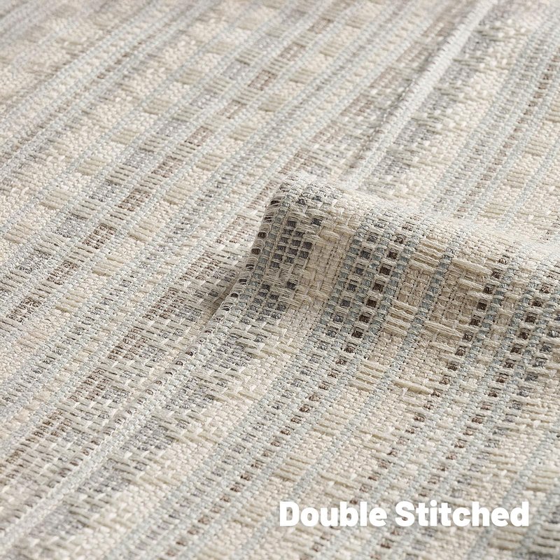 FUTEI Pack of 2 Chenille Jacquard Throw Pillow Covers 18x18 Inch Soft Cozy Woven Embroidery Decorative Cushion Case Boho Farmhouse Accent for Couch Bed Living Room, Grey White