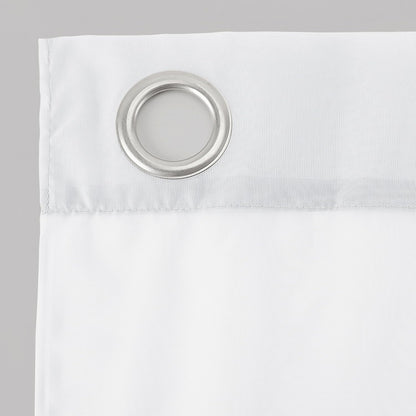 No. 918 Emily Sheer Voile Grommet Curtain Panel - 59" x 63", White