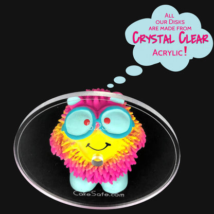 CAKESAFE – 2-6.25” Heart Shaped Clear ¼” Acrylic Disks – Perfect Icing Tool to Smooth the Buttercream on Your Cakes