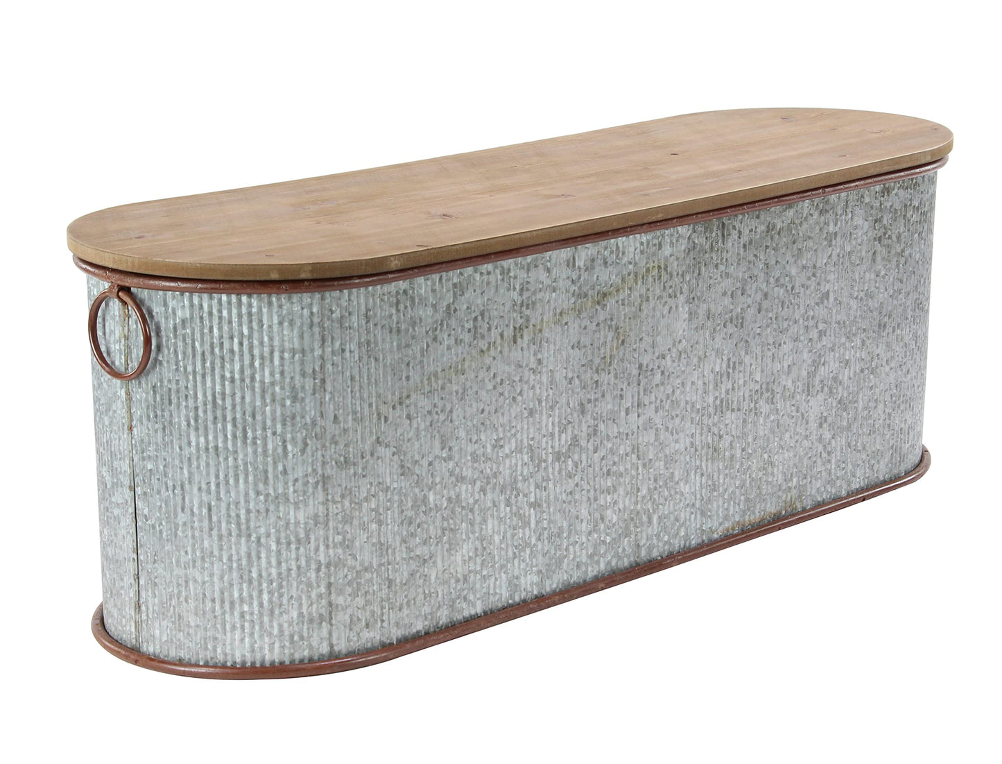Deco 79 70576 Storage Box, Brown/Gray