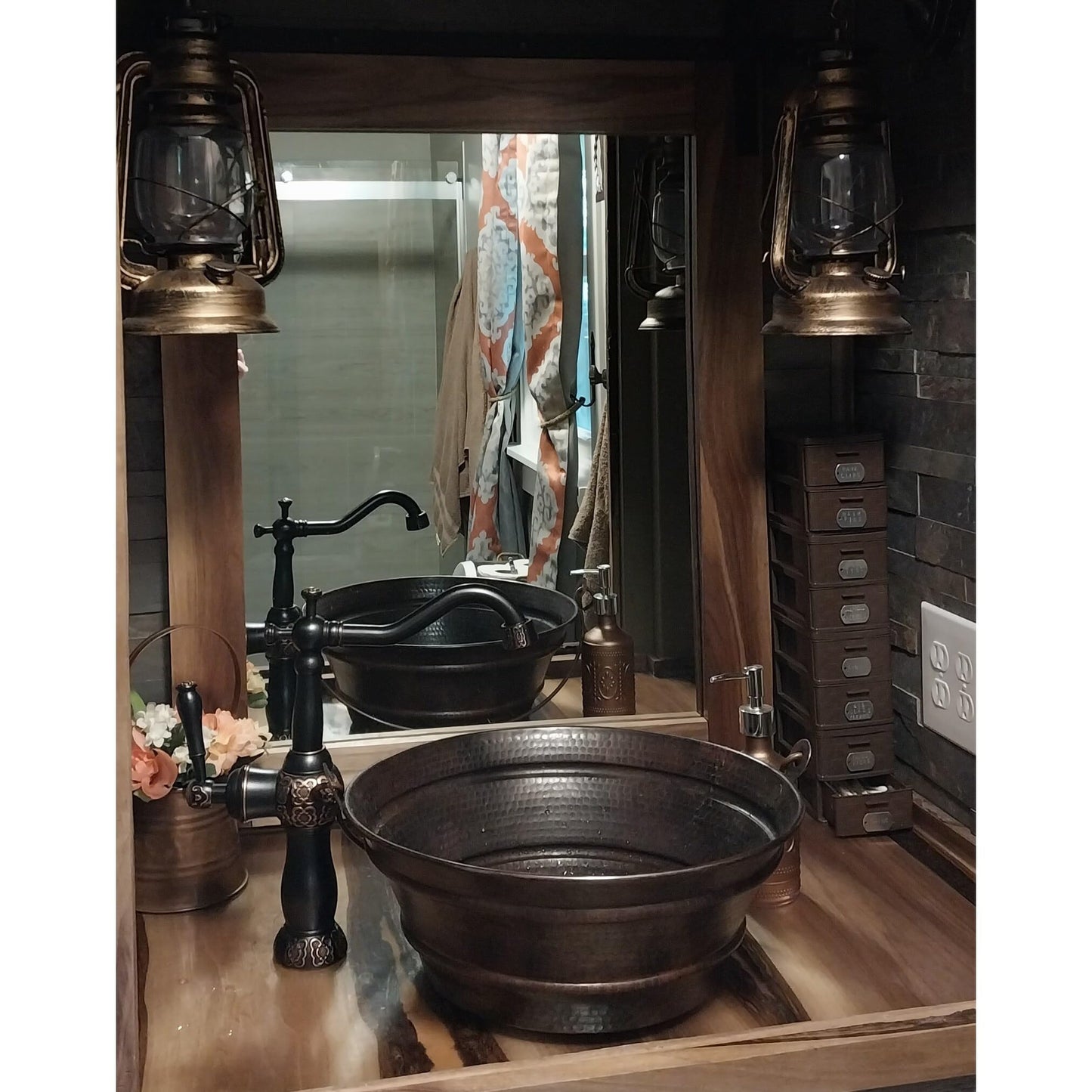 Simply Copper 15" Round Copper Bucket Sink