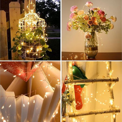 Dailyart 500 LED Fairy Lights - Warm White String Lights with Remote & Timer | 42Ft Waterproof Decor