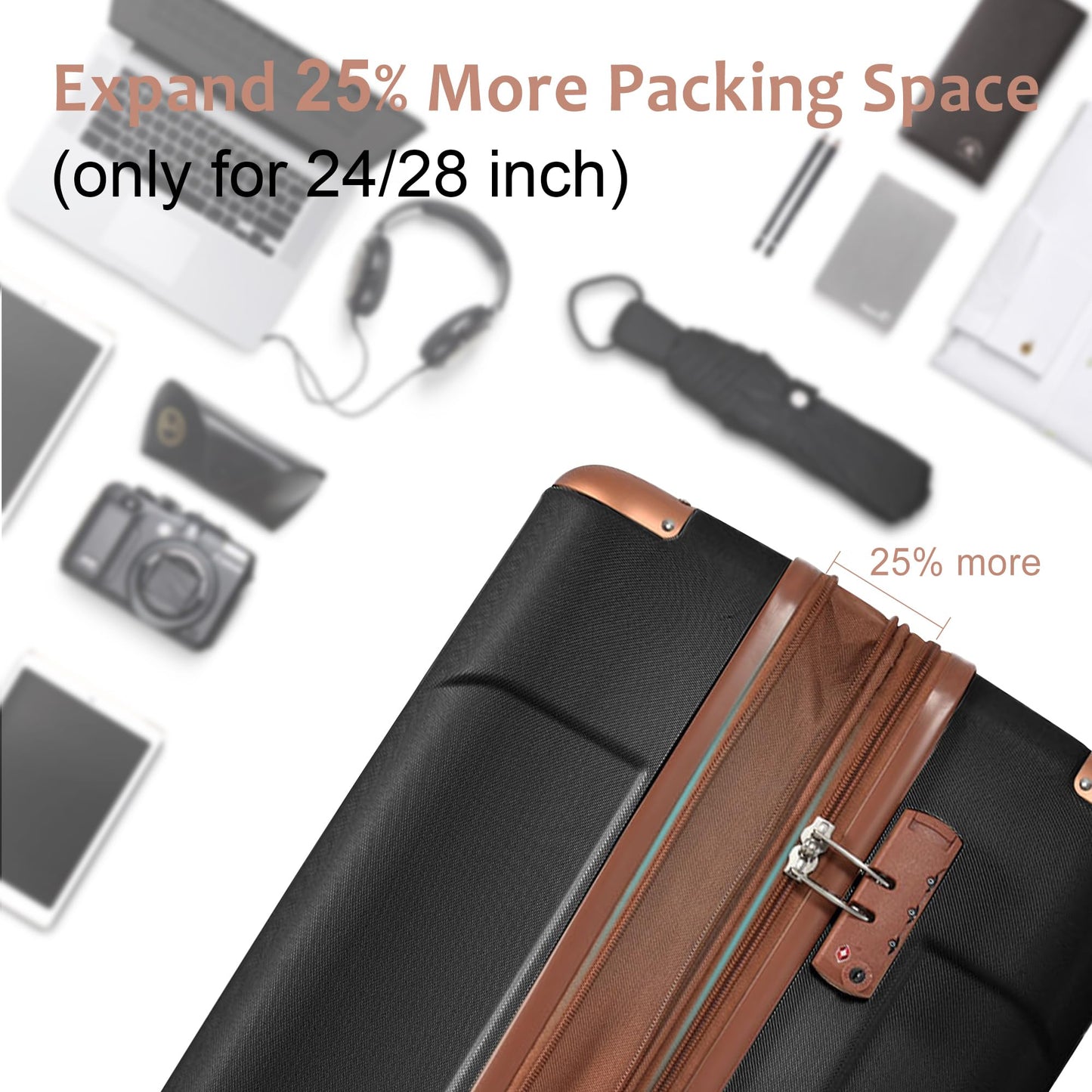 SLifet Hardside, Black+Brown 16, One Size