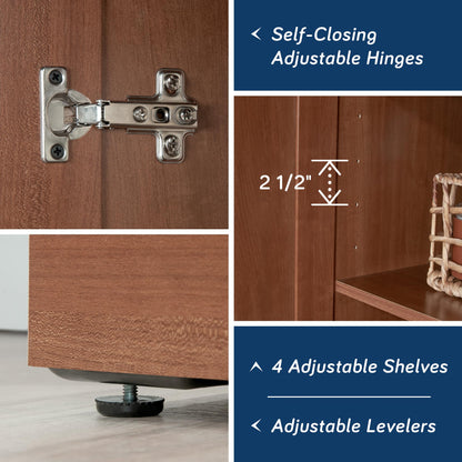 Sauder HomePlus Storage Cabinet/ Pantry cabinets, Sienna Oak finish