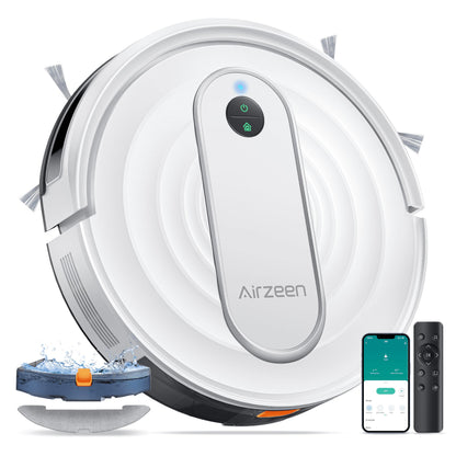 Robot Vacuum and Mop - 4000Pa Powerful Suction, APP/Alexa Control, 3-in-1 Cleaning Solution with Auto Self-Charging, Perfect for Pet Hair, Carpets, and Hard Floors