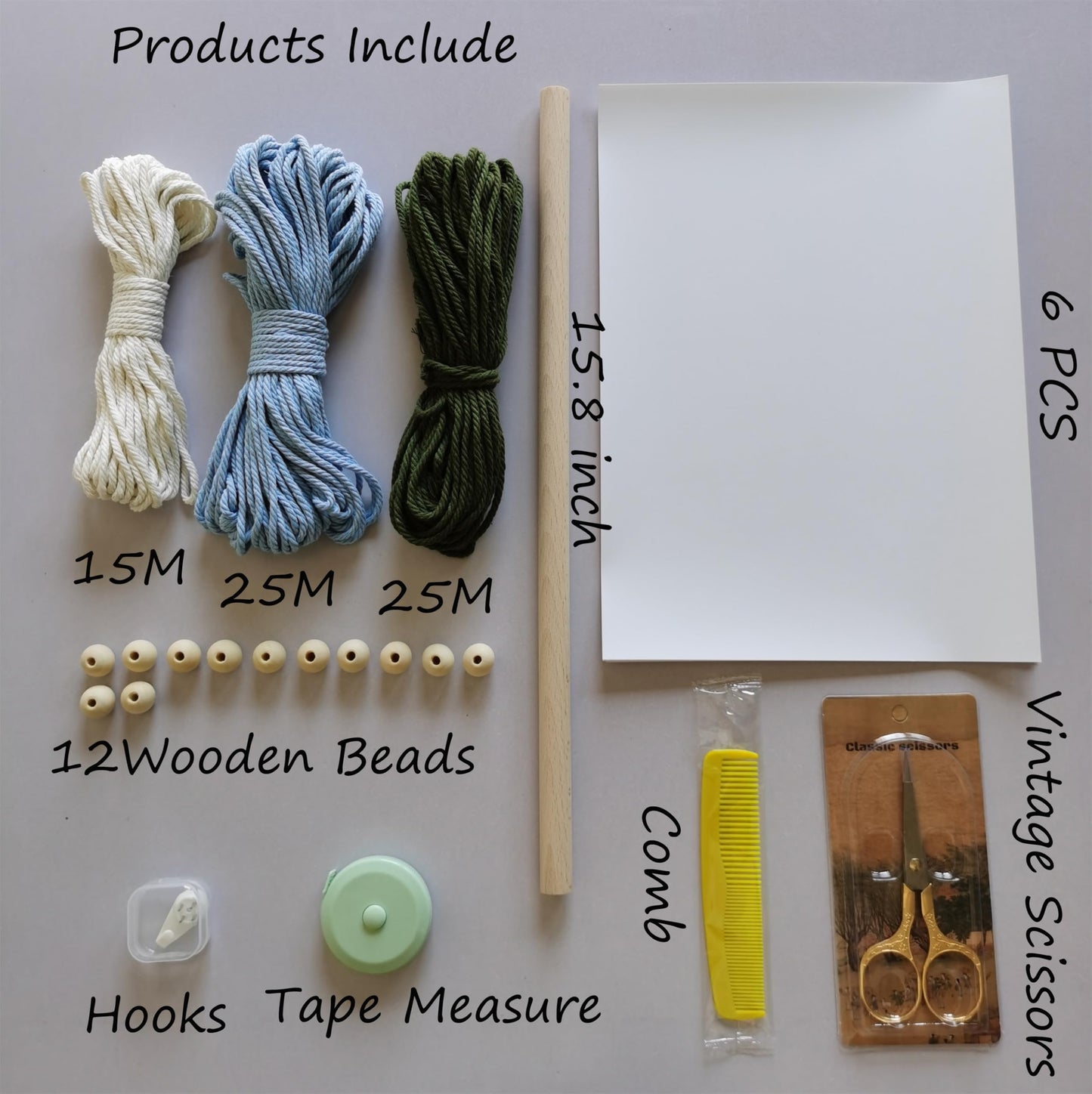 Jditngp DIY Macrame Leaf Wall Hanging Beginners Boho Wall Leaf Tapestry Kit Handmade Woven Tapestry Feather Wall Hanging DIY Macrame Kit for Adults Birthday Gift DIY Craft Kits 15.8" (Green,Blue)