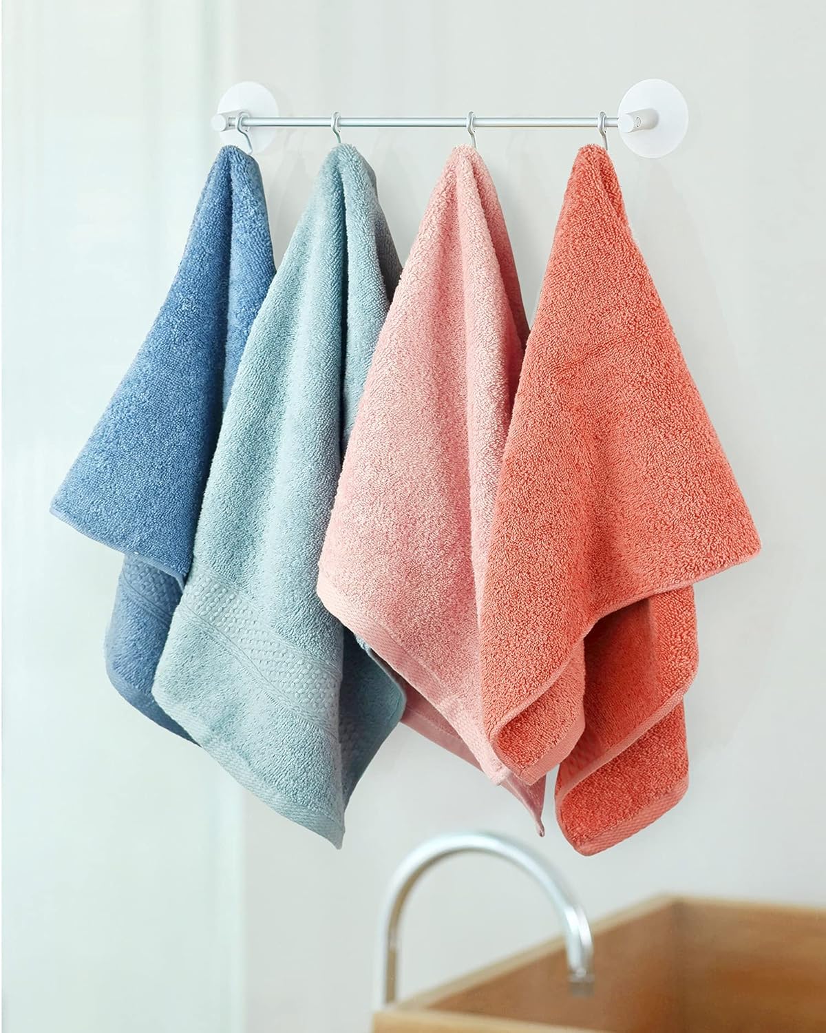 12 Pack 12 100% Set (13 29 Inches) Cleanbear Hand Towels Colors Cotton Hand Towel for Bathrooms and Different Family