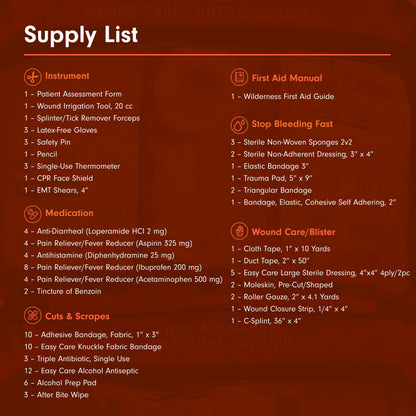 Adventure Medical Kits Sportsman Series Medical Kit - 400 - First Aid Kit for Camping, Hiking, Hunting & More - For 10 People for 14 Days - Includes Bandages, Medicine, Guide Book & More