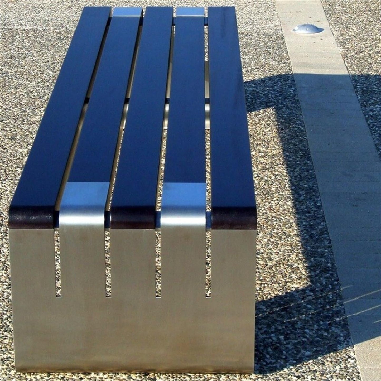 Garden Bench Outdoor Park Bench, Modern Wooden Dining Picnic Furniture Benches with Steel Frame, Outdoor Leisure Benches Backless for Backyard, Garden, Lawn Outdoor Park Bench(150*42*42cm)