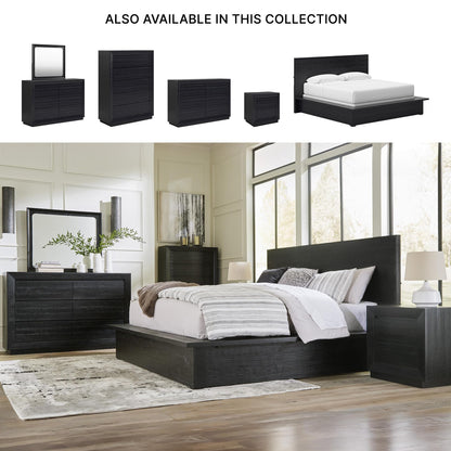 Signature Design by Ashley Londer Casual Nightstand with USB Ports, Black