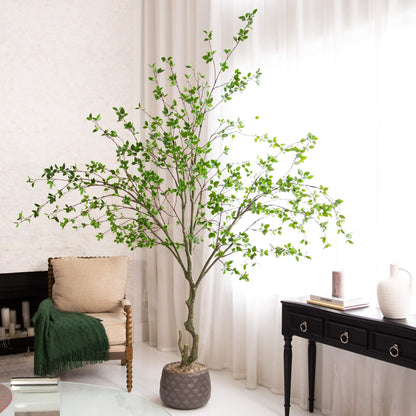 Nearly Natural 10ft Minimalist Citrus Artificial Tree, UV Resistant