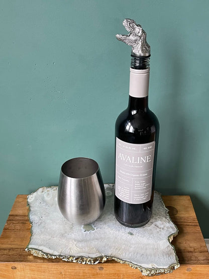 T-Rex Wine Aerator Pourer Spout – Funny Dinosaur Wine Gift for Men & Women – Novelty Animal Wine Accessory for Parties & Home Bar