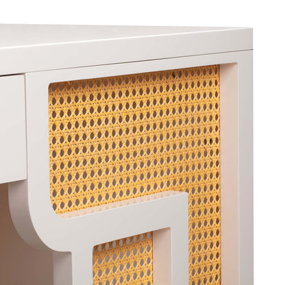 Tov Furniture Suzie Rattan Executive Desk (Cream)