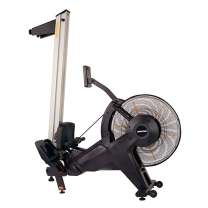 Sunny Health & Fitness Asuna 8580 Ventus Rowing Machine – Air & Magnetic Resistance, 330 LB Capacity, Performance Monitor, Foldable 50" Aluminum Rail, Home Cardio Rower