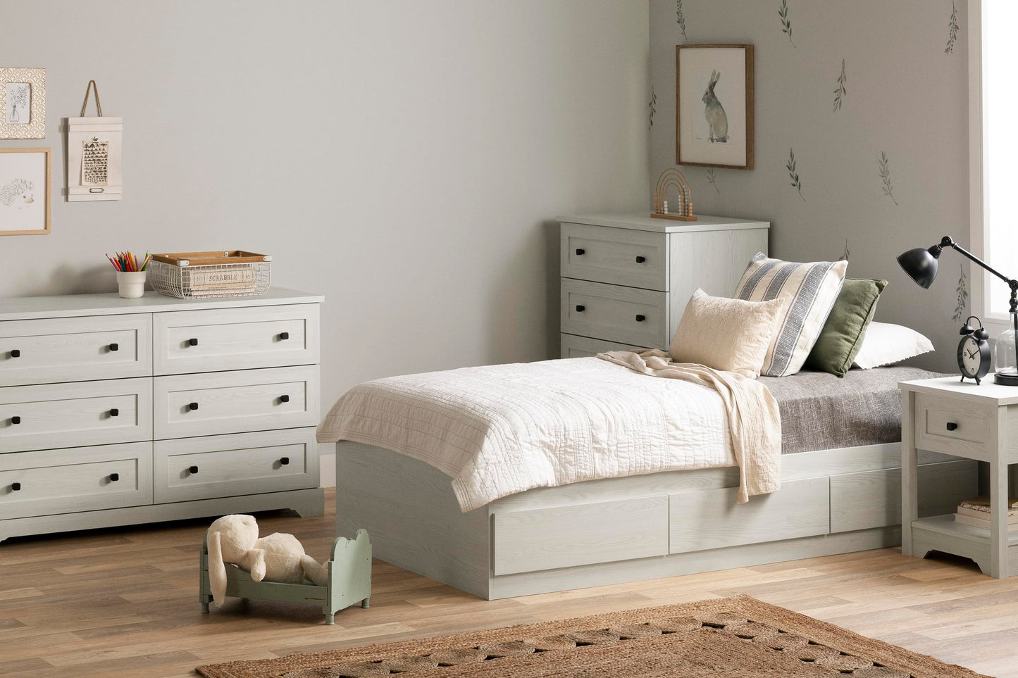 South Shore Hazen 4-Drawer Chest White Pine
