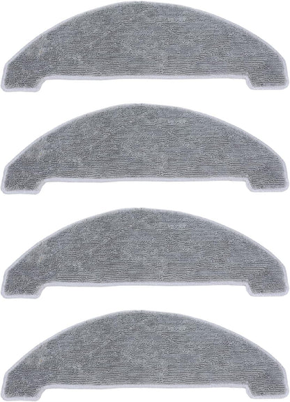 GLOGLOW 4Pcs Replacement Mop Cloths for S9 Robotic Vacuum, Accessories for Sweepers