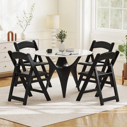 Giantex 20-Pack Folding Chairs, Portable Resin Event Chairs with Padded Seat, All-Weather Resin Frame, 1100 lbs Static Capacity, Lightweight Foldable Chair for Office, Wedding, Party, Outdoor