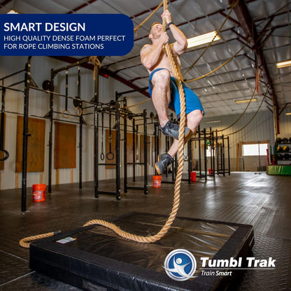 Tumbl Trak Modular Practice Mat - 5 Ft x 5 Ft x 8 in Thick - Build Your Own Crash Mat for Gymnastics, Cheerleading, Dance, Acro and Martial Arts (Purple)