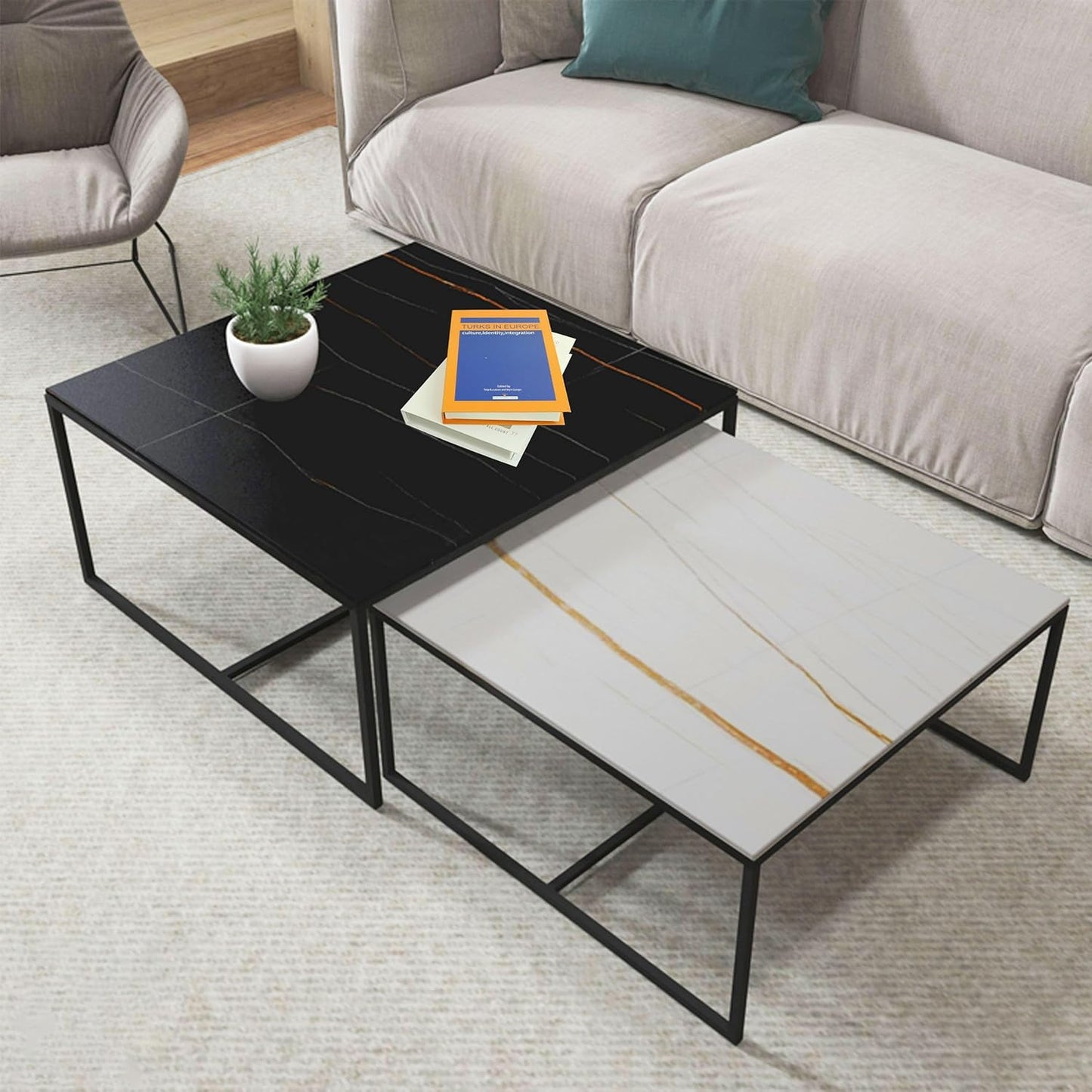 EFH 6 (Set 1) Pcs Faux Books for Modern Decoration - Fashionable Fake Books for Home Decor - Aesthetic Entryway, Coffee
