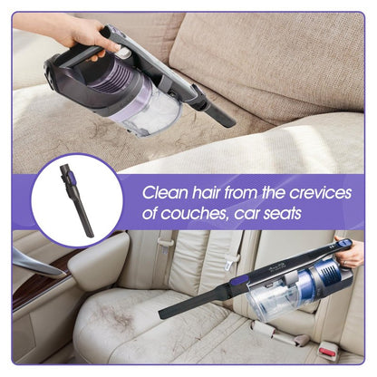 Vacuum Crevice Tool Brush Replacement Parts Compatible with Shark Pet Cordless Stick IX141 IZ162H IZ163H IZ362H IZ562H IZ140 IZ142 UZ145 Removable two-in-one Tool Brush Attachments for D-Shaped Vacuum