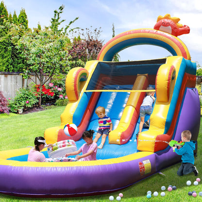 21FT(L) Commercial Grade Inflatable Water Slide for Kids Adults with Giant Pool(UL Blower),100% PVC Adult Water Slide for Backyard Party Outdoor Indoor, Rental,Wet Dry Use 21 * 9 * 13FT